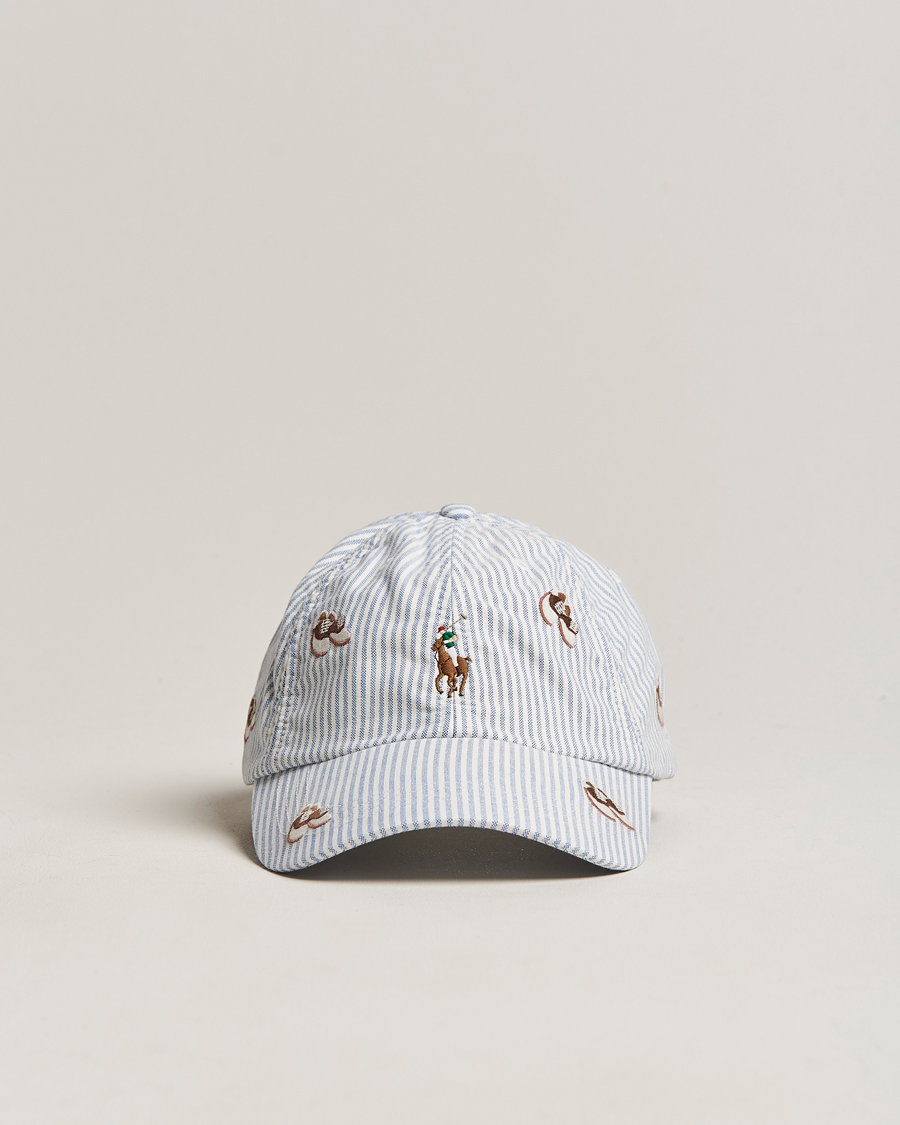Homme | Polo Ralph Lauren Oxford Striped Cap Blue/White | Polo Ralph Lauren | Oxford Striped Cap Blue/White