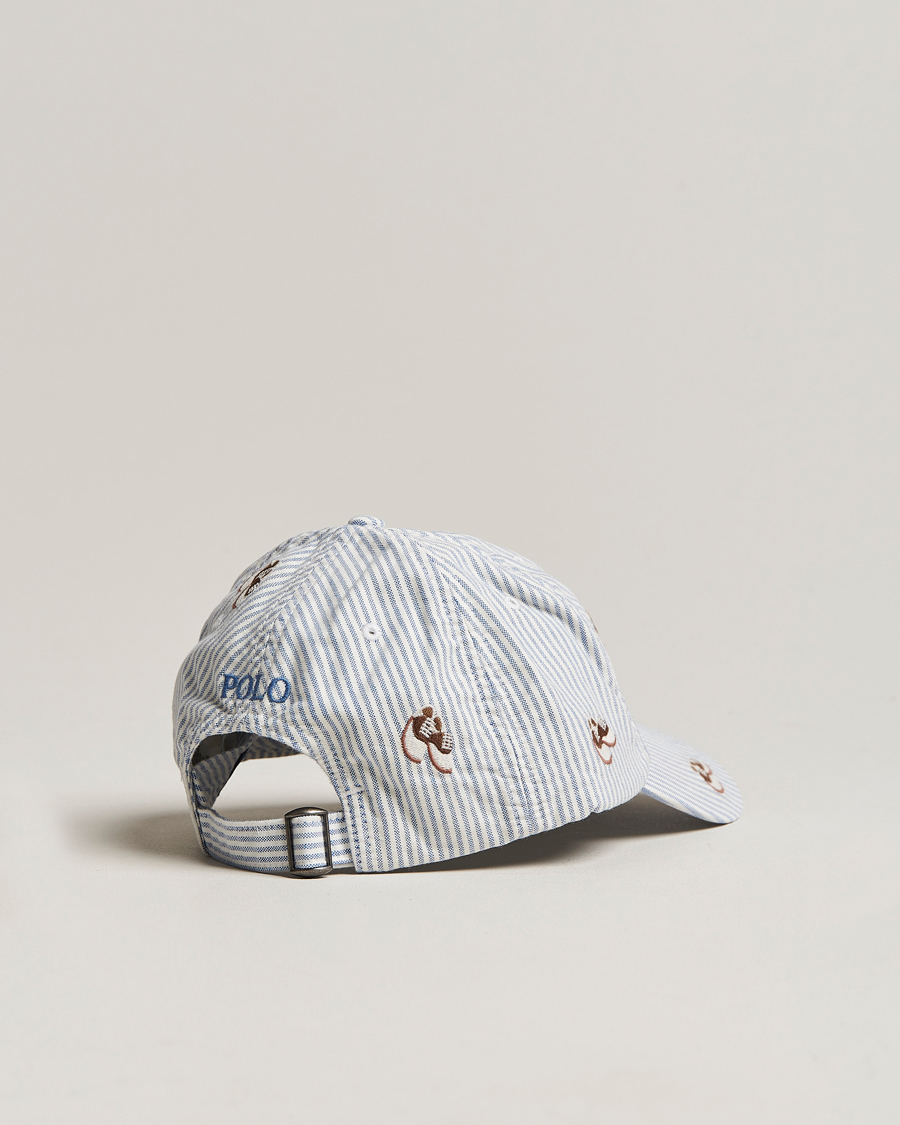 Homme | Polo Ralph Lauren Oxford Striped Cap Blue/White | Polo Ralph Lauren | Oxford Striped Cap Blue/White