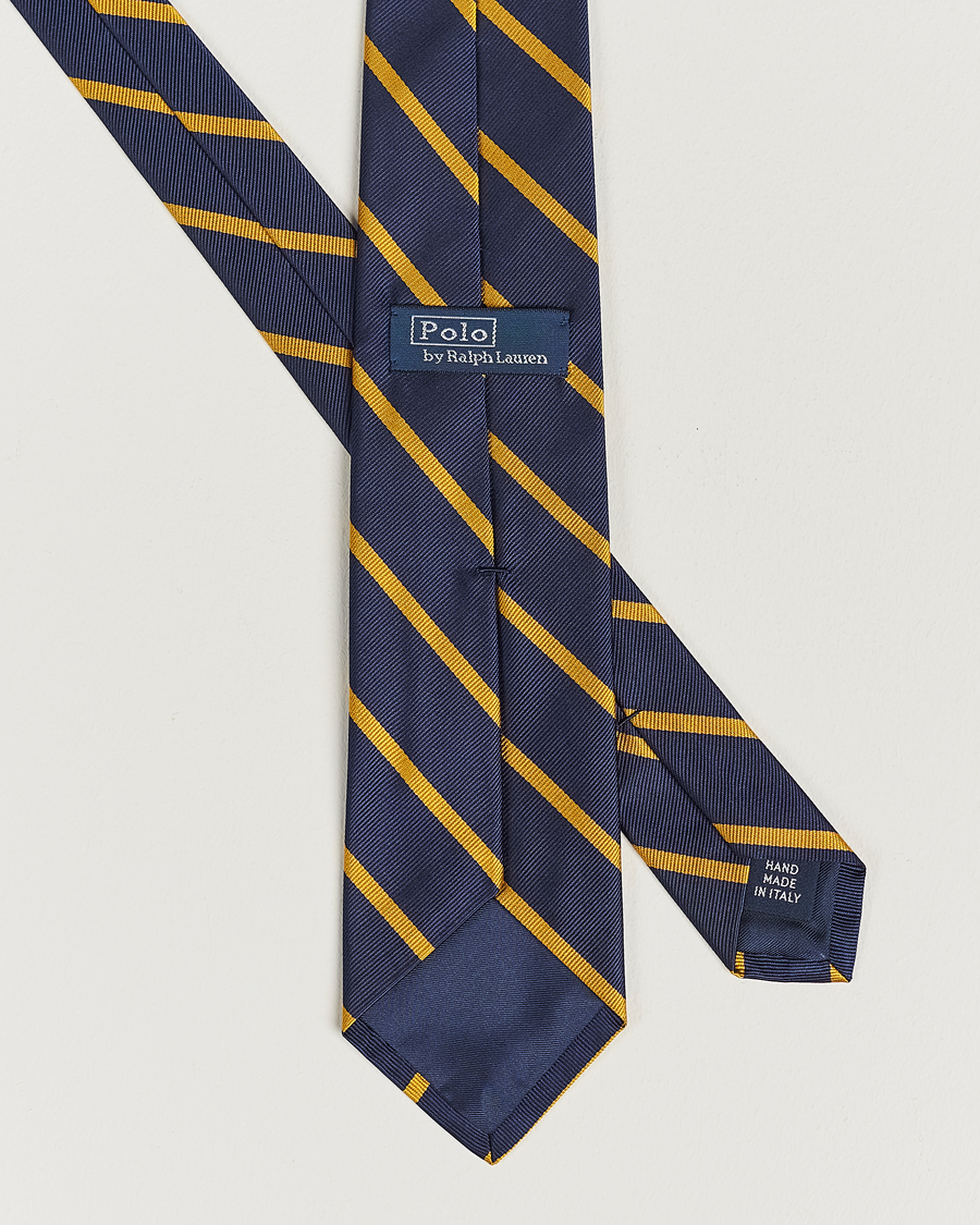 Homme |  | Polo Ralph Lauren | Striped Tie Navy/Gold