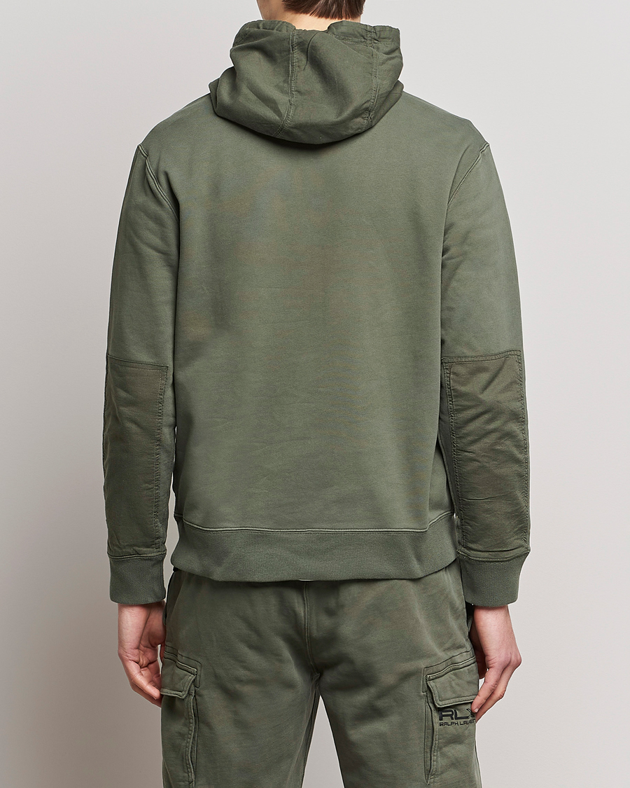 Homme | Pulls Et Tricots | RLX Ralph Lauren | Terry Back Fleece Half Zip Hoodie Fossil Green