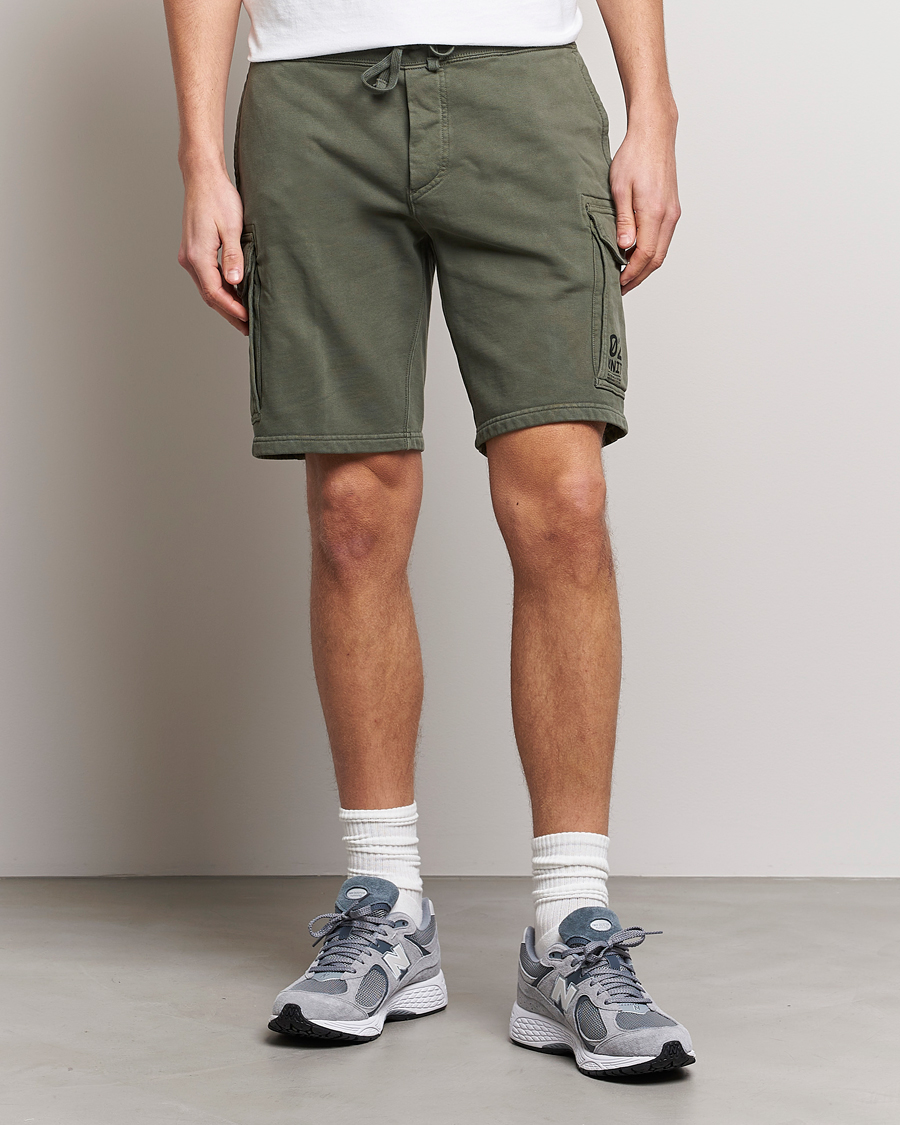 Homme | Shorts | RLX Ralph Lauren | Terry Back Fleece Cargo Shorts Fossil Green