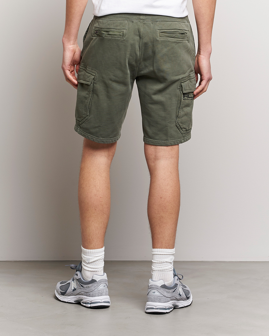 Homme | Shorts | RLX Ralph Lauren | Terry Back Fleece Cargo Shorts Fossil Green