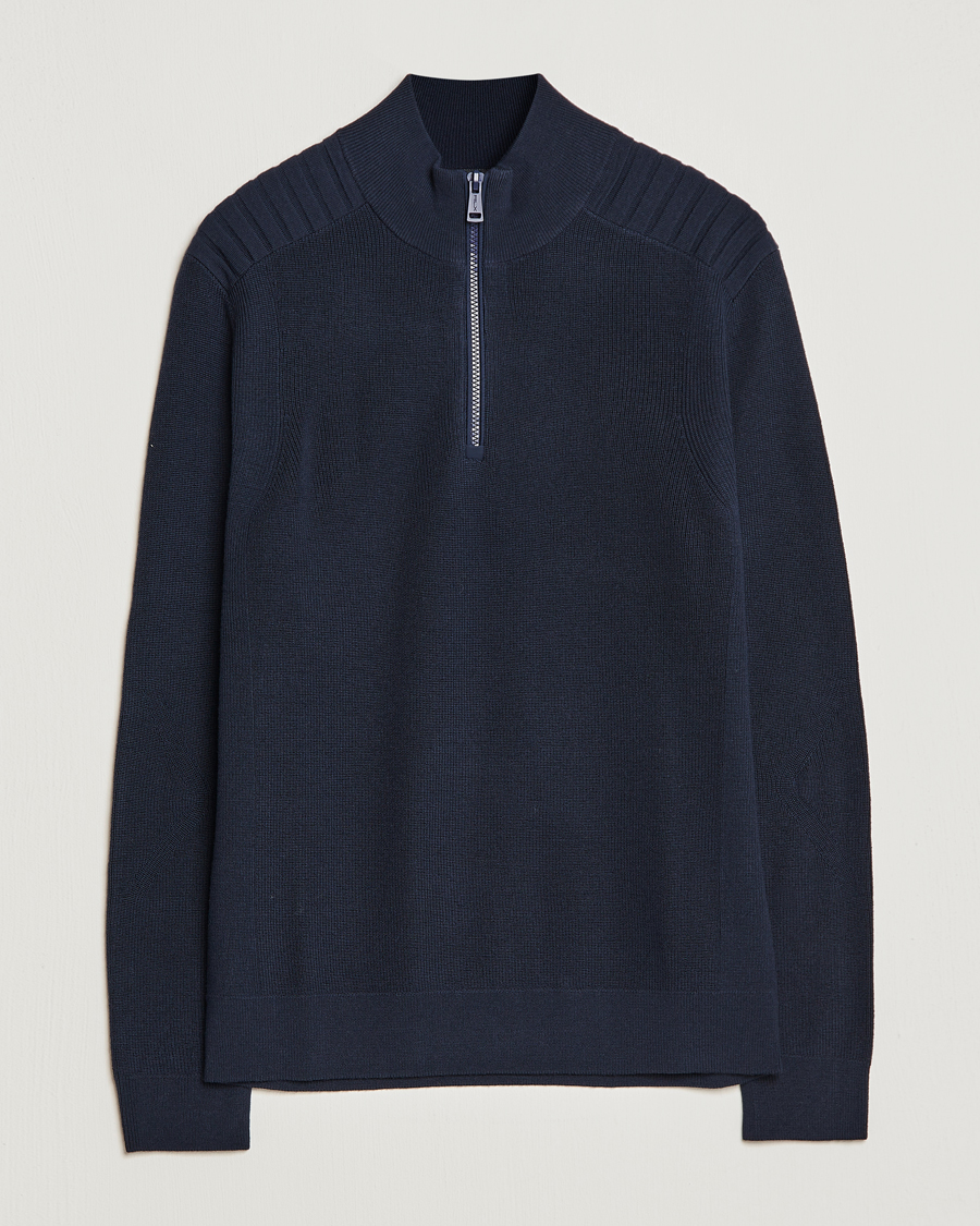 Homme | Pulls Et Tricots | RLX Ralph Lauren | Merino Half-Zip Sweater College Navy