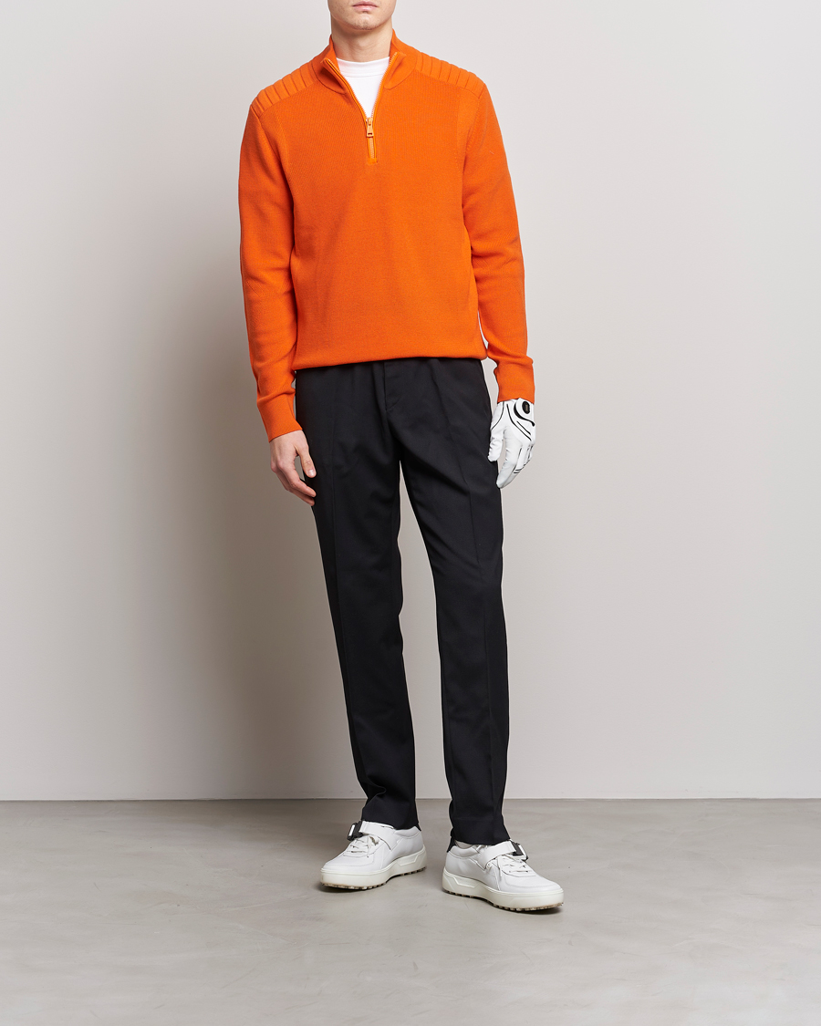 Homme | Pulls Et Tricots | RLX Ralph Lauren | Merino Half-Zip Sweater Sailing Orange
