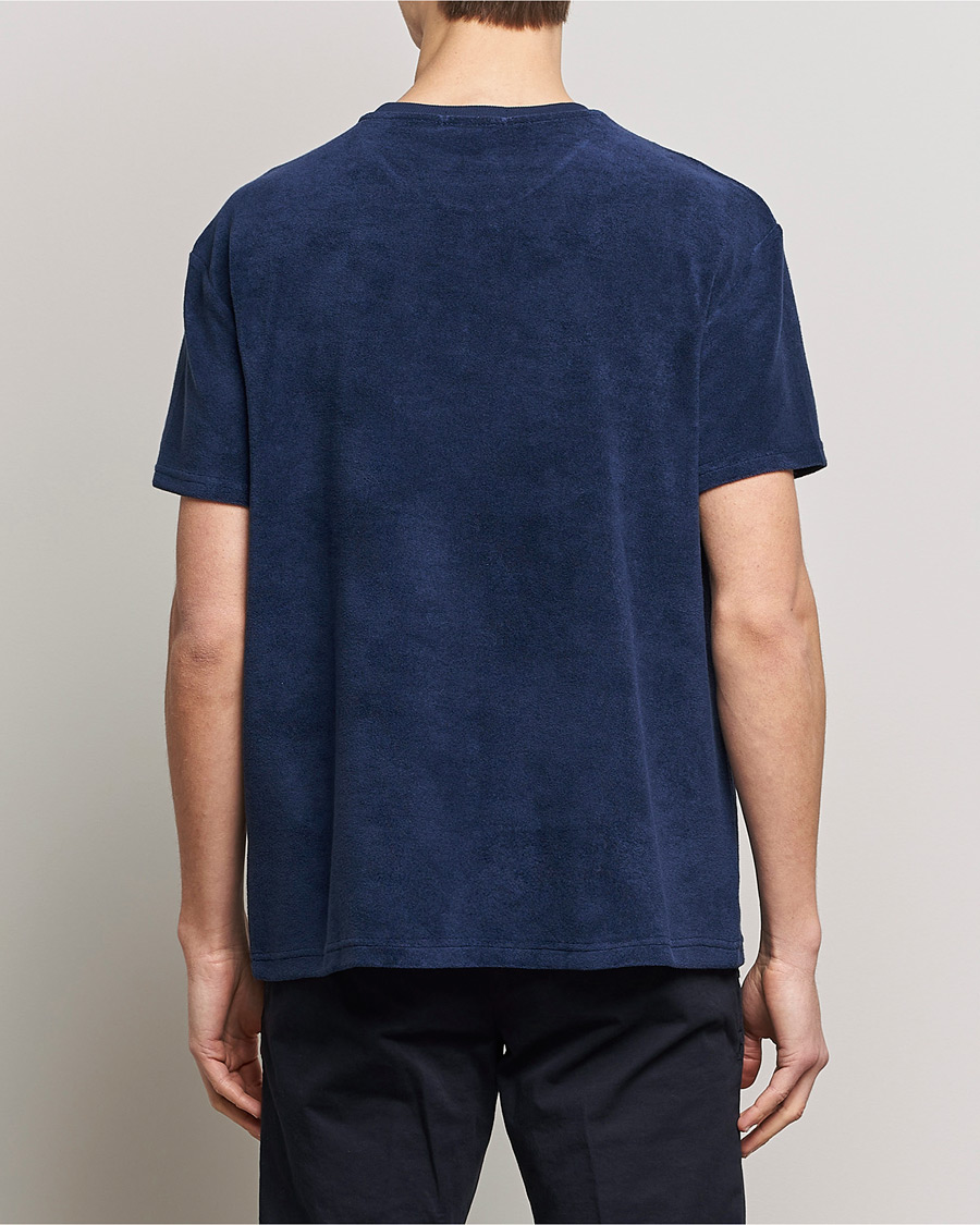 Homme | T-shirts | Polo Ralph Lauren | Cotton Terry Crew Neck T-shirt Newport Navy