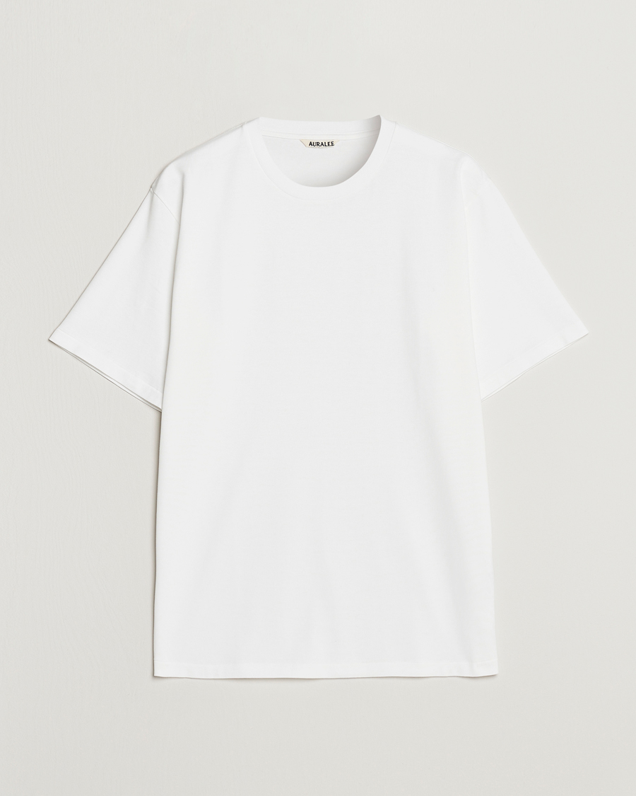 Homme | T-shirts | Auralee | Luster Plaiting T-Shirt White