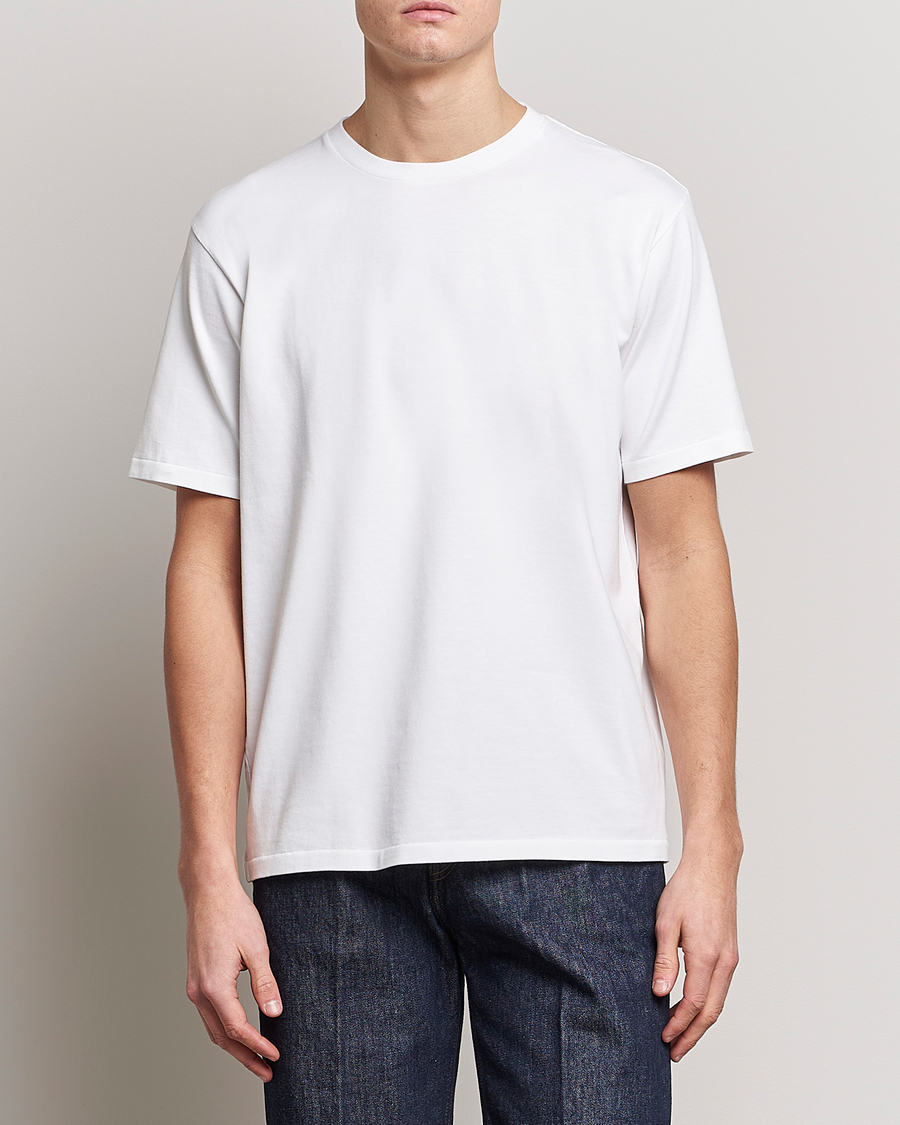 Homme | T-shirts | Auralee | Luster Plaiting T-Shirt White