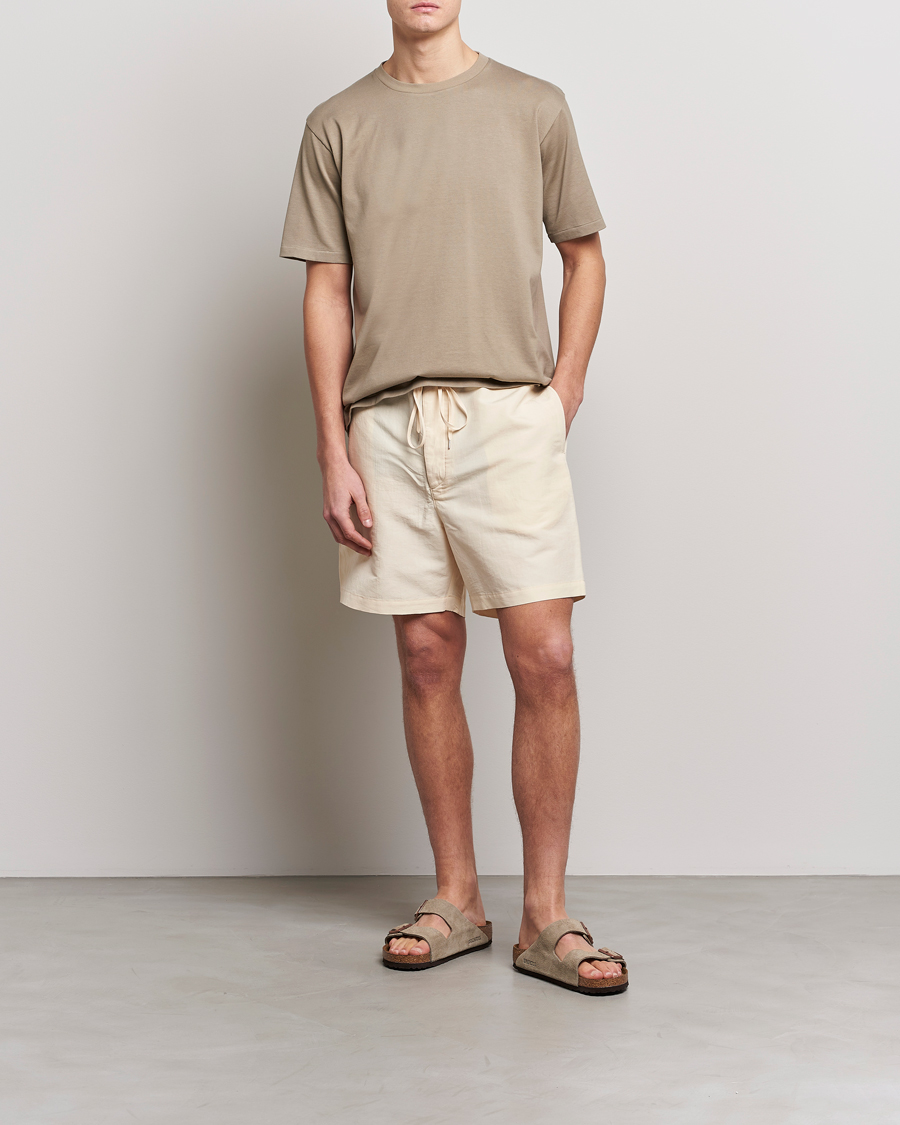 Homme | T-shirts | Auralee | Luster Plaiting T-Shirt Khaki Grey