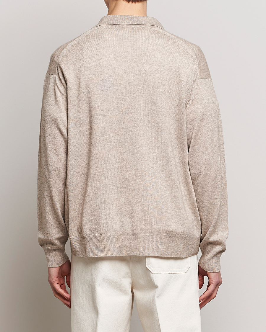 Homme | Pulls Et Tricots | Auralee | Cashmere/Silk Skipper Polo Beige