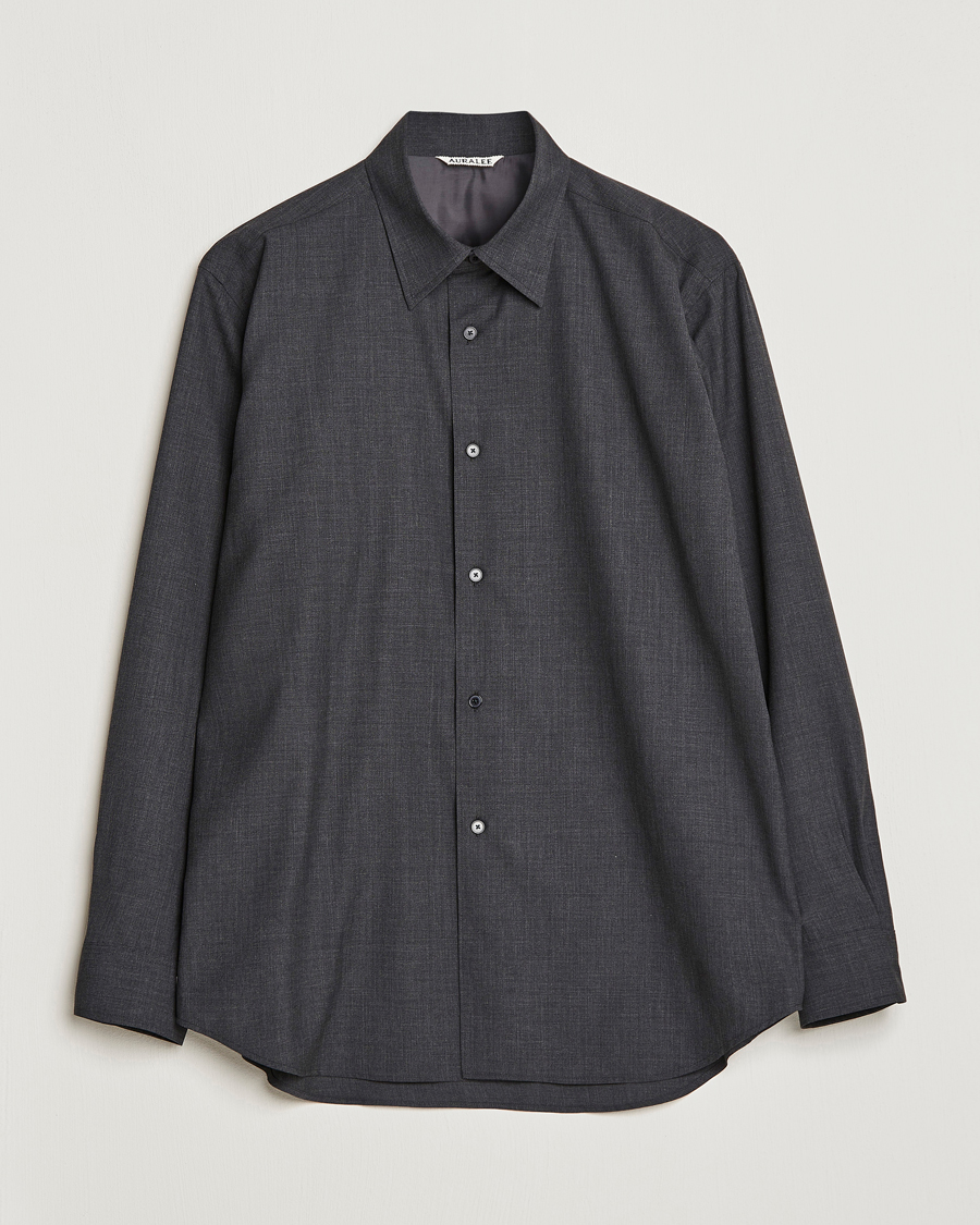 Homme | Chemises | Auralee | Tropical Wool Shirt Charcoal