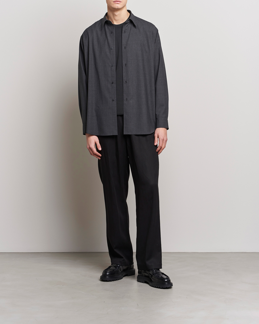 Homme | Chemises | Auralee | Tropical Wool Shirt Charcoal