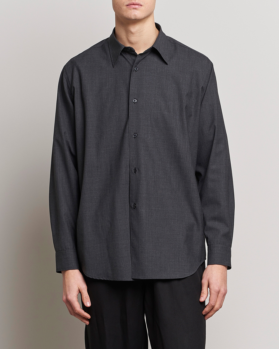 Homme | Chemises | Auralee | Tropical Wool Shirt Charcoal