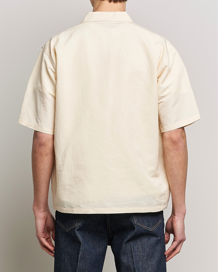 Homme | Chemises | Auralee | Finx Linen Half Sleeved Shirt Ecru