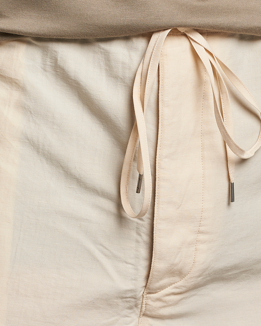 Homme | Shorts | Auralee | Finx Linen Easy Shorts Ecru