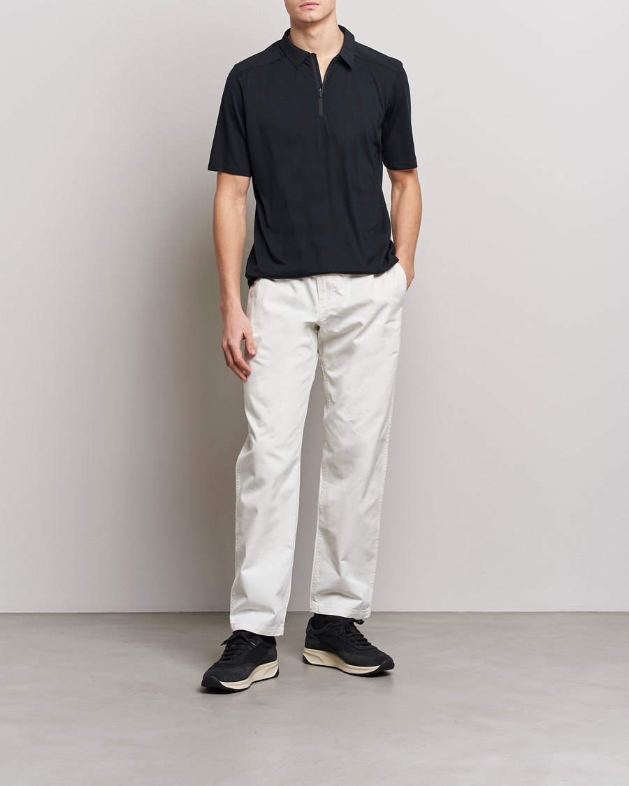 Homme | Polos | Arc'teryx Veilance | Frame Short Sleeve Polo Shirt Black