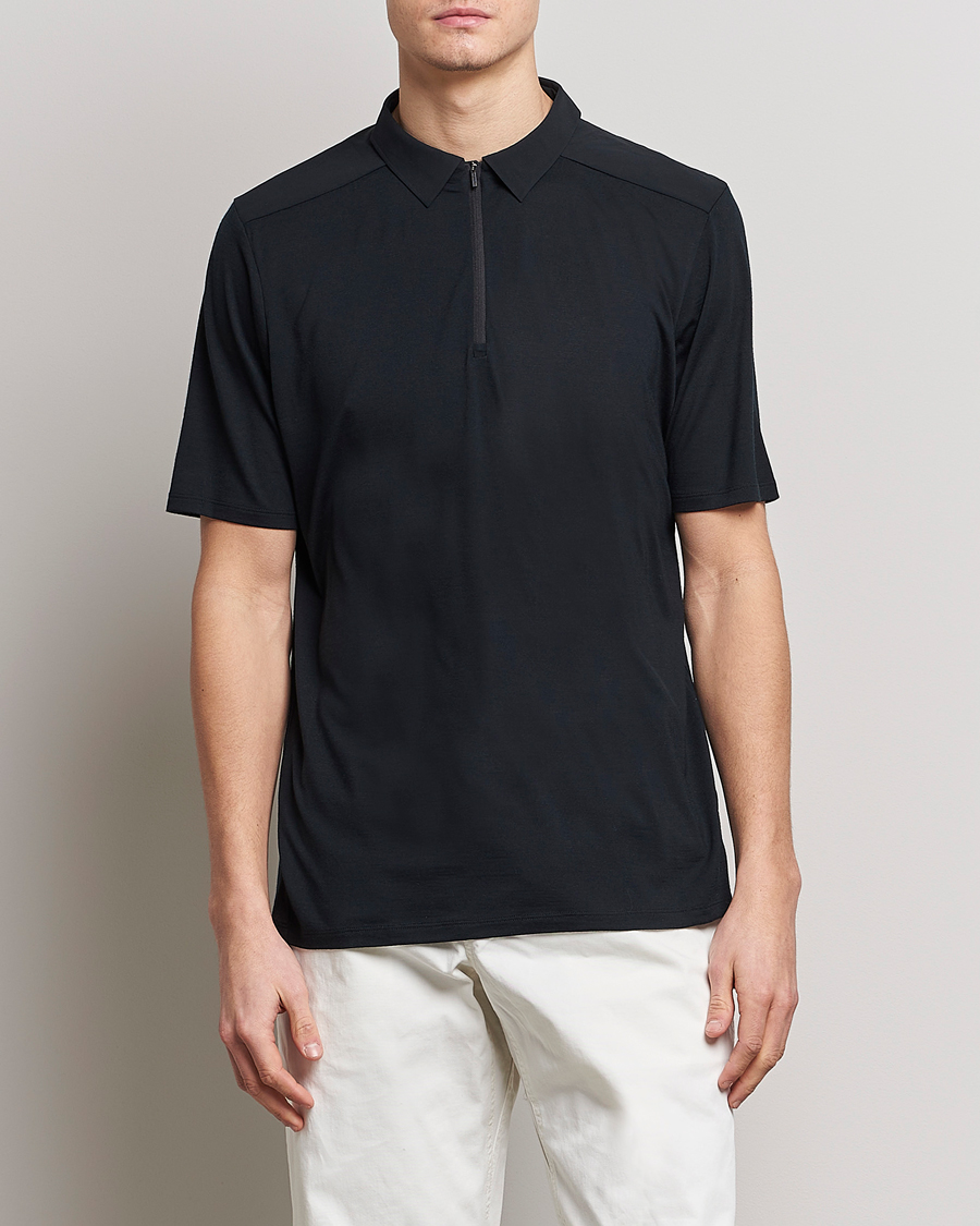 Homme | Polos | Arc'teryx Veilance | Frame Short Sleeve Polo Shirt Black