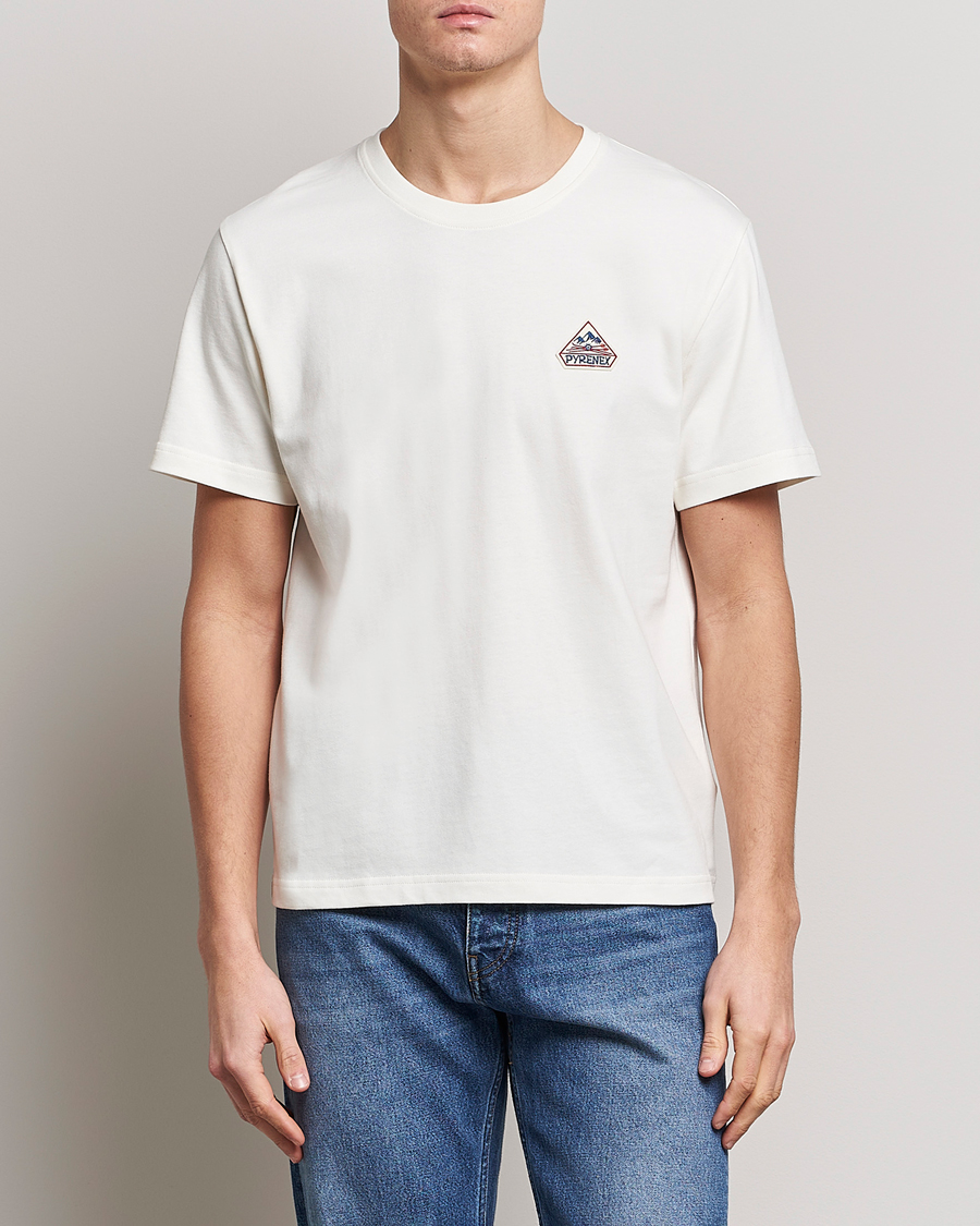 Homme | T-shirts | Pyrenex | Echo Cotton Logo T-Shirt Milk
