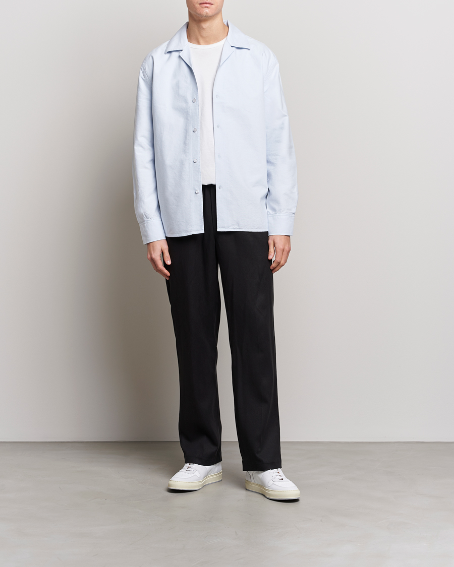 Homme | Chemises | Filippa K | Oxford Overshirt Ice Blue