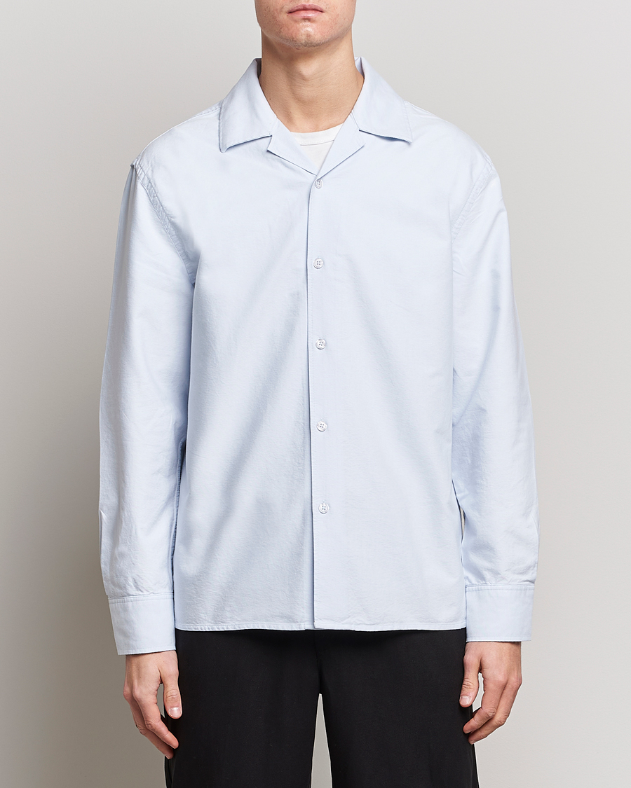 Homme | Chemises | Filippa K | Oxford Overshirt Ice Blue