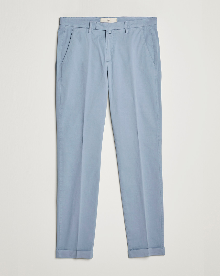 Homme | Pantalons | Briglia 1949 | Slim Fit Cotton Chinos Light Blue