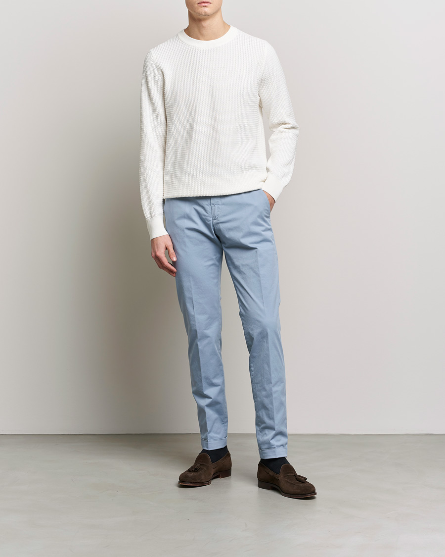 Homme | Pantalons | Briglia 1949 | Slim Fit Cotton Chinos Light Blue