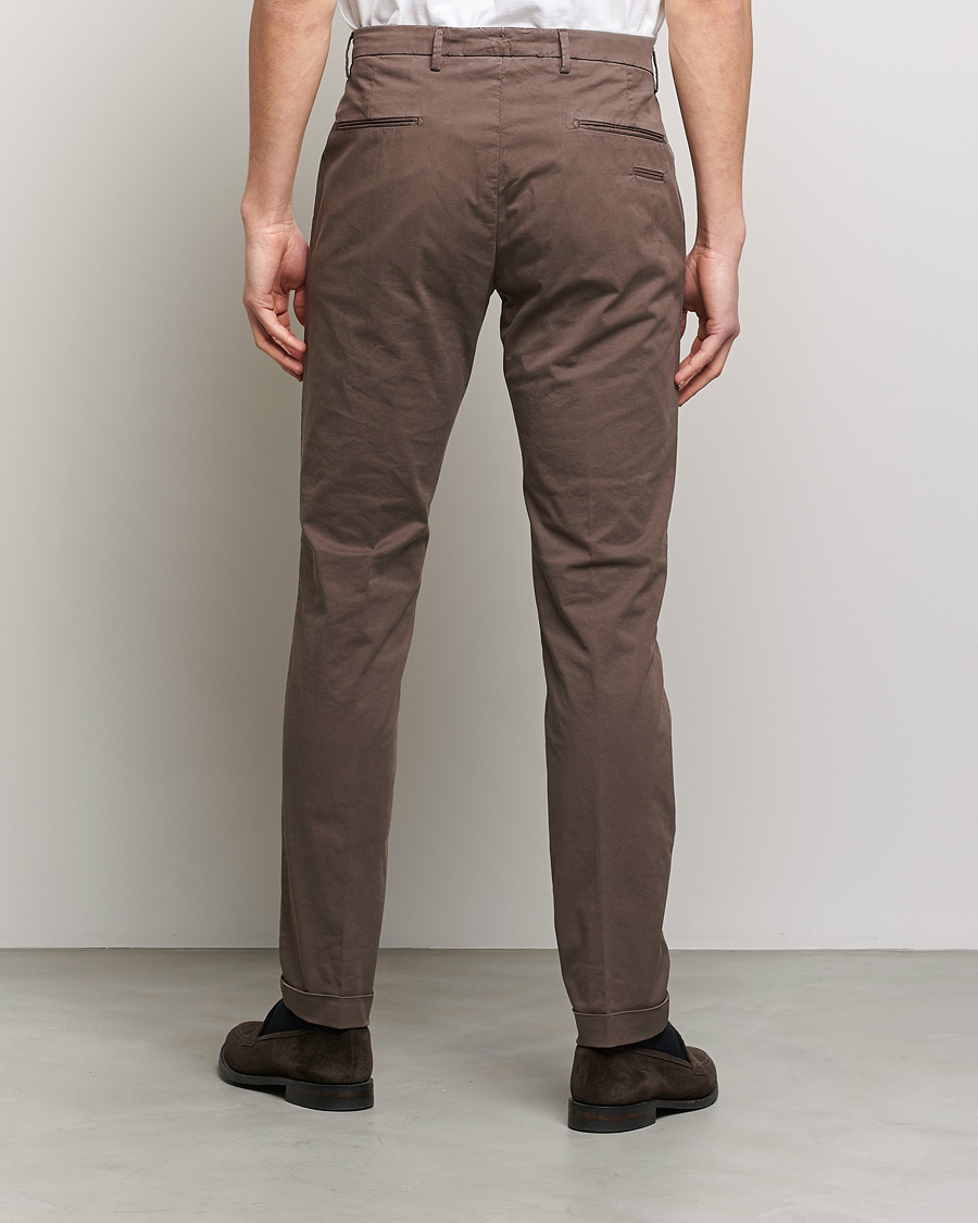 Homme | Pantalons | Briglia 1949 | Slim Fit Cotton Chinos Brown