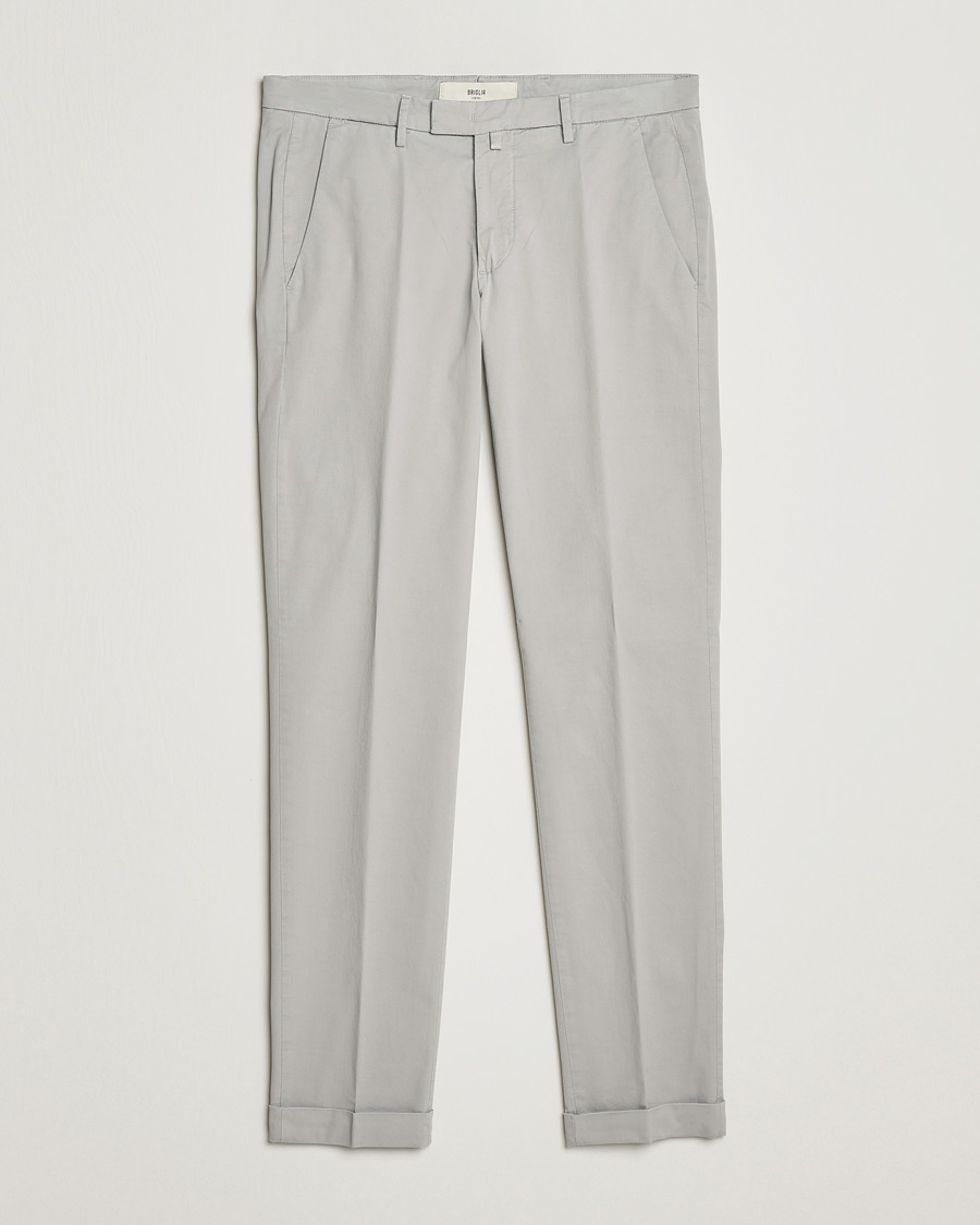 Homme | Pantalons | Briglia 1949 | Slim Fit Cotton Chinos Grey