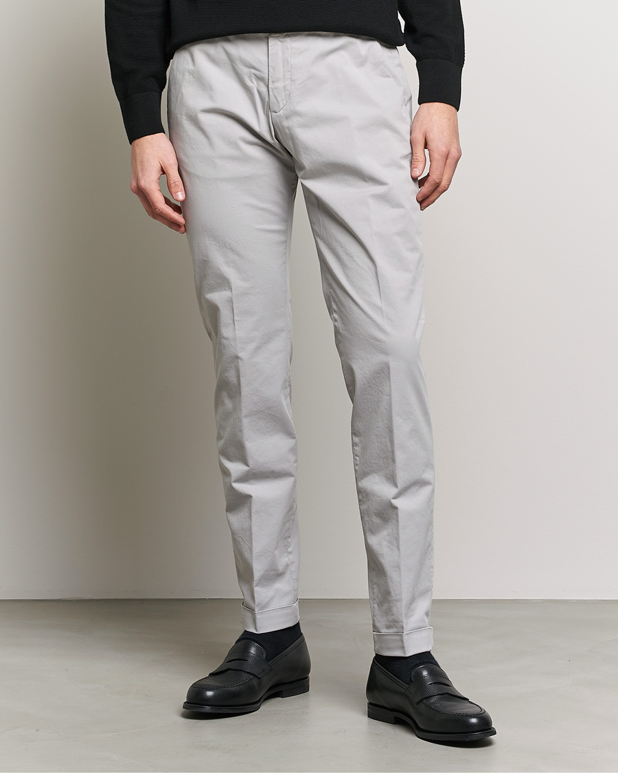 Homme | Pantalons | Briglia 1949 | Slim Fit Cotton Chinos Grey