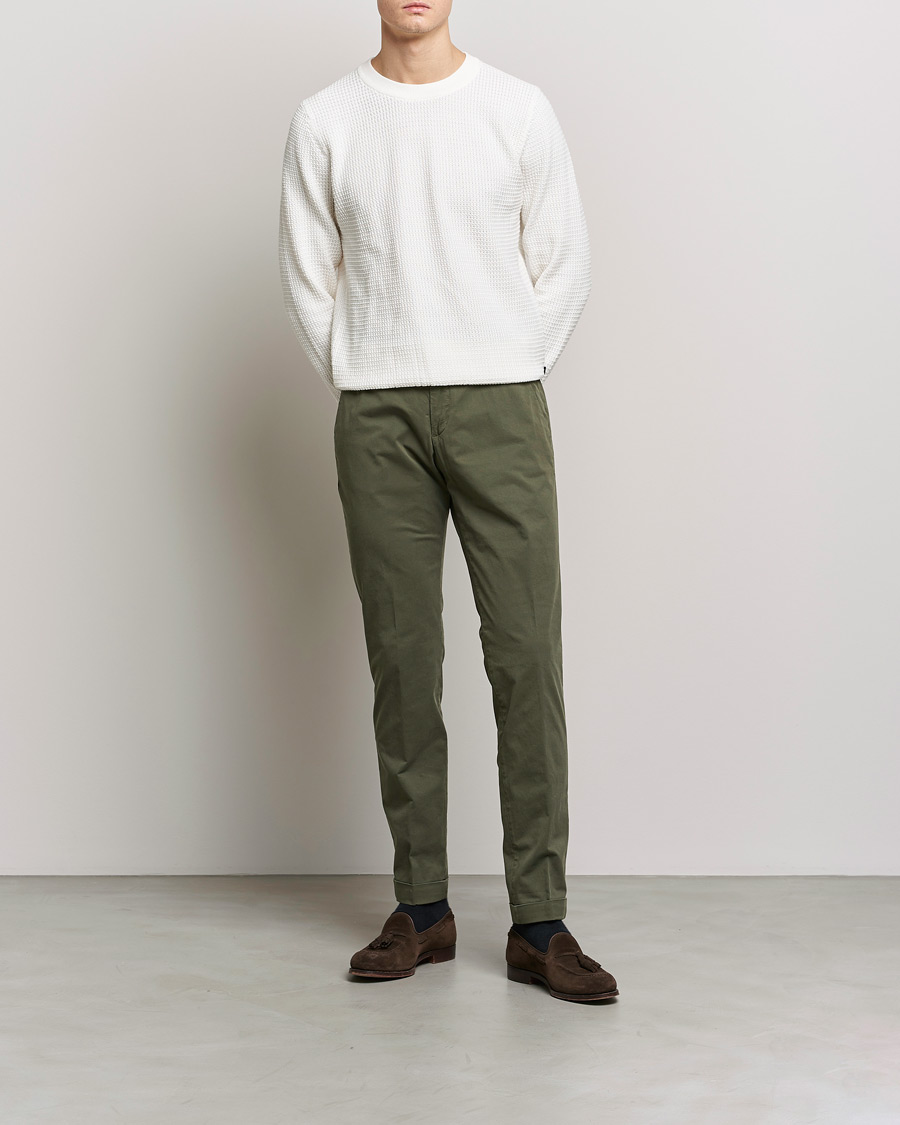 Homme | Pantalons | Briglia 1949 | Slim Fit Cotton Chinos Olive