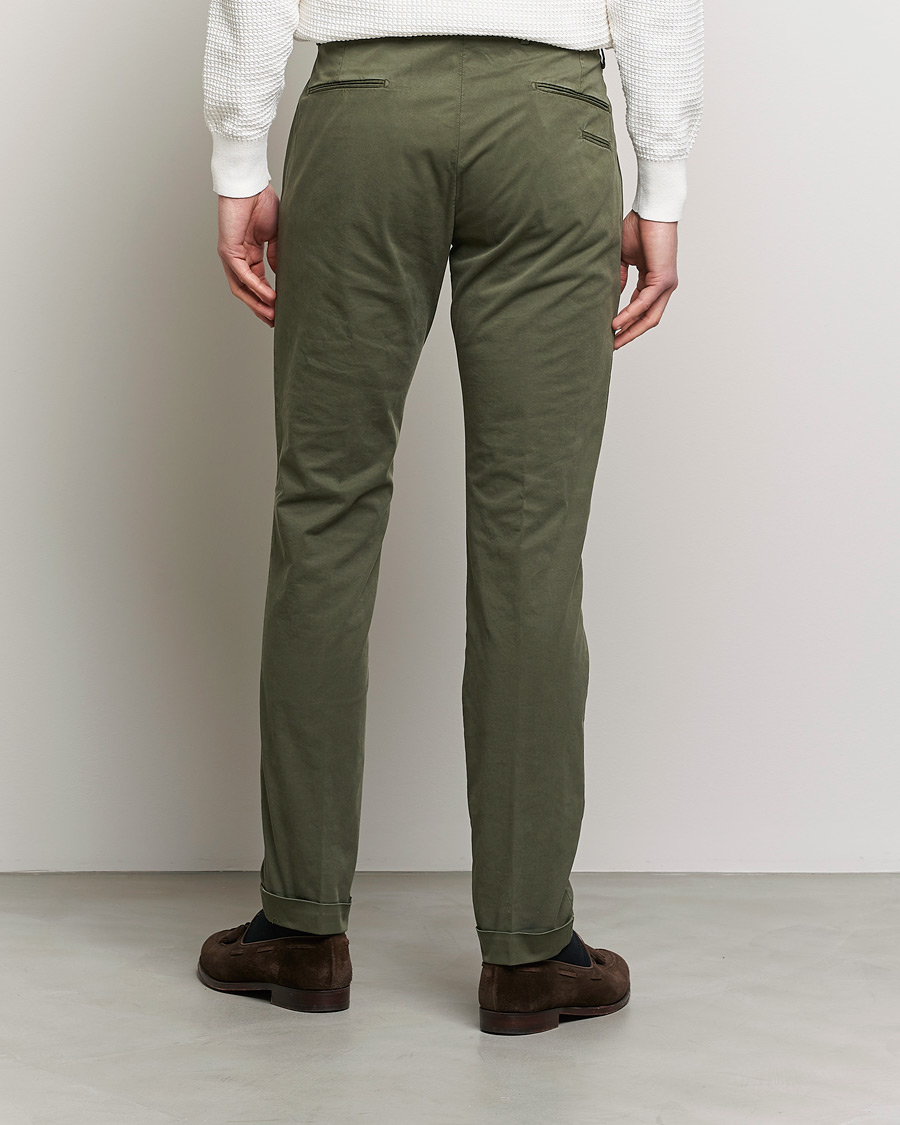 Homme | Pantalons | Briglia 1949 | Slim Fit Cotton Chinos Olive