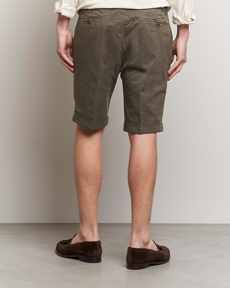 Homme | Shorts | Briglia 1949 | Pleated Cotton Shorts Brown