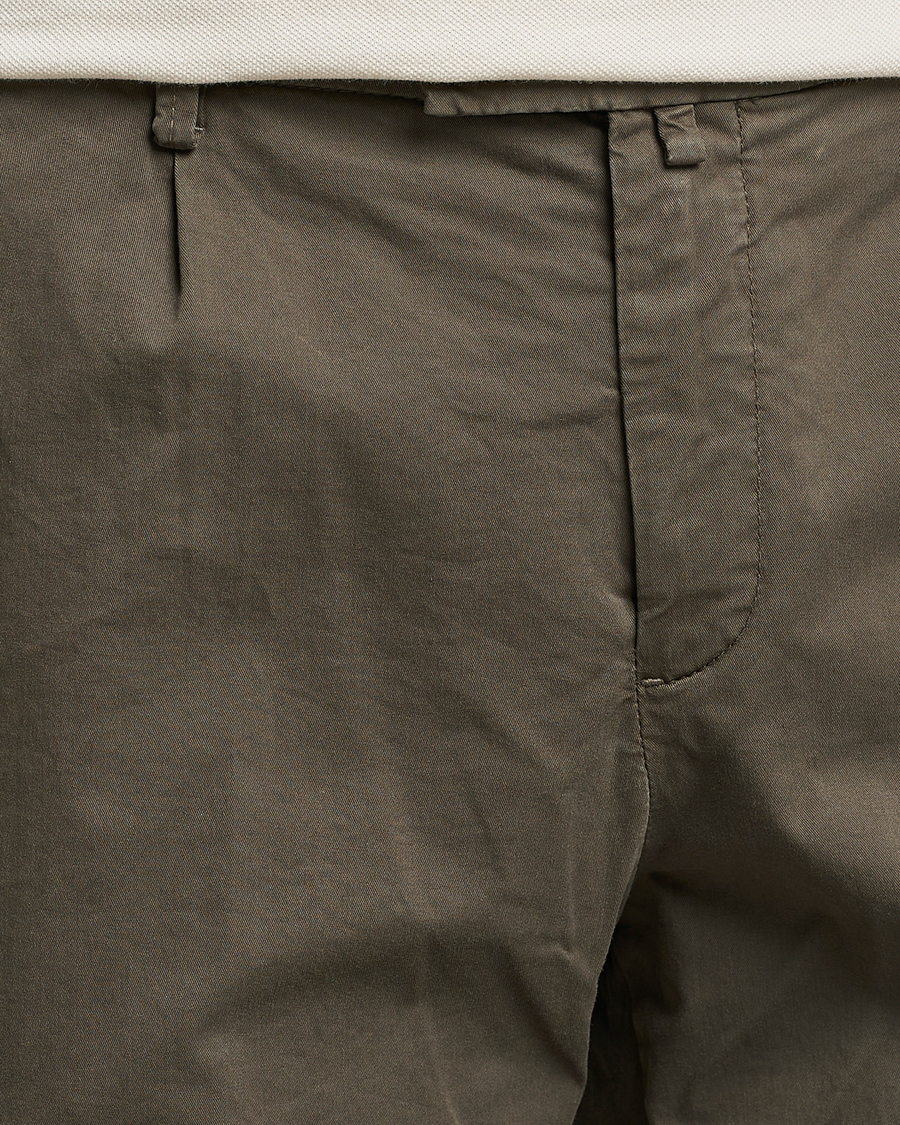 Homme | Shorts | Briglia 1949 | Pleated Cotton Shorts Brown