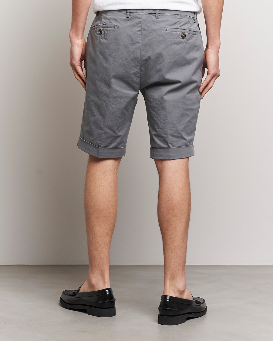 Homme | Shorts | Briglia 1949 | Pleated Cotton Shorts Grey