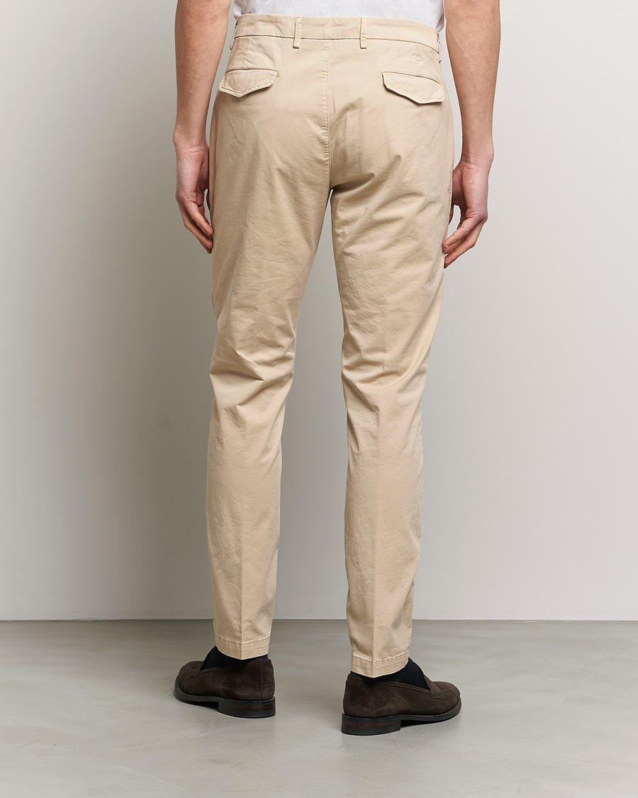 Homme | Pantalons | Briglia 1949 | Tapered Fit Cotton Twill Stretch Chinos Beige