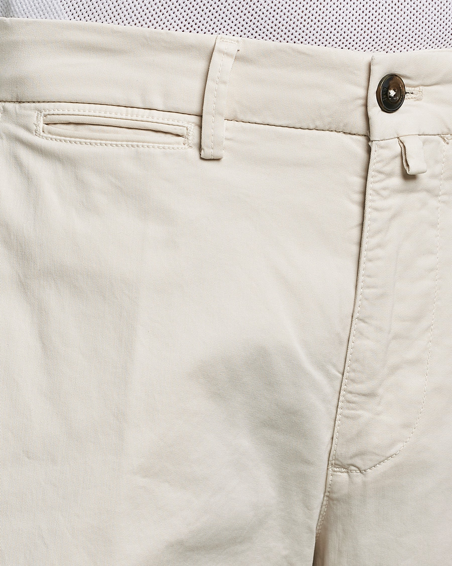 Homme | Pantalons | Briglia 1949 | Tapered Fit Cotton Twill Stretch Chinos Cream