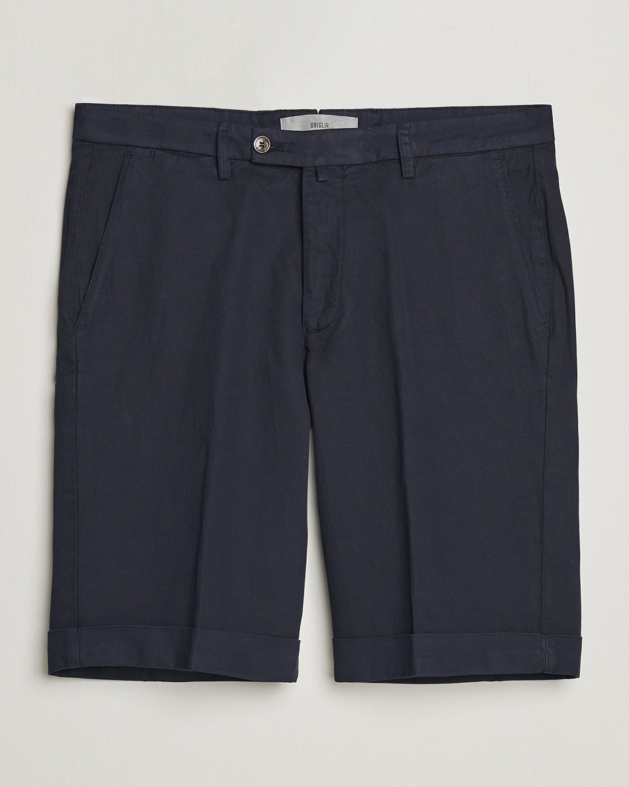 Homme | Shorts | Briglia 1949 | Linen/Cotton Shorts Navy