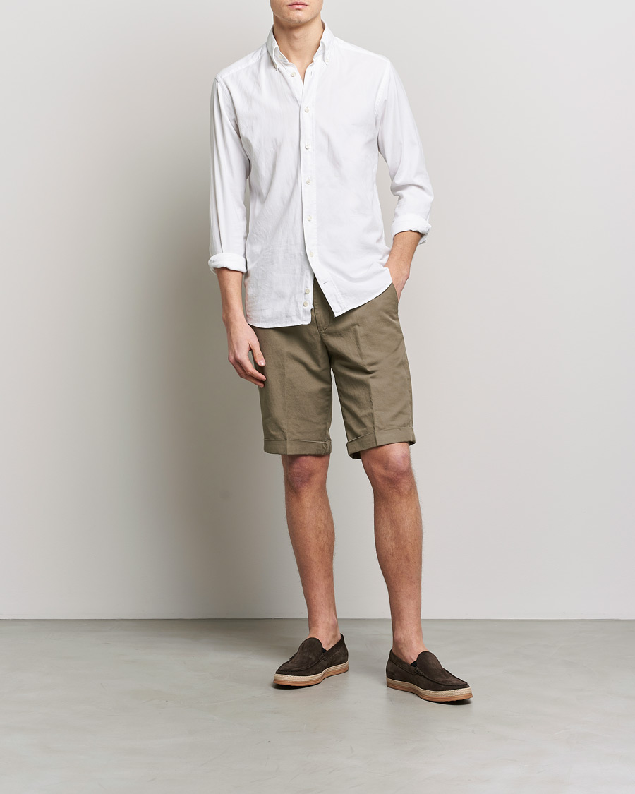 Homme | Shorts | Briglia 1949 | Linen/Cotton Shorts Olive