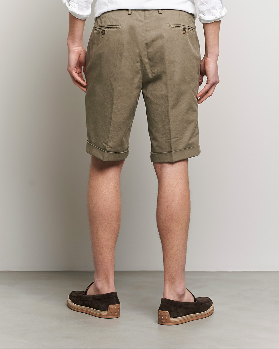 Homme | Shorts | Briglia 1949 | Linen/Cotton Shorts Olive