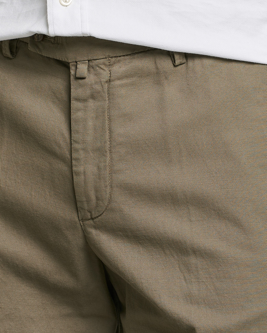 Homme | Shorts | Briglia 1949 | Linen/Cotton Shorts Olive
