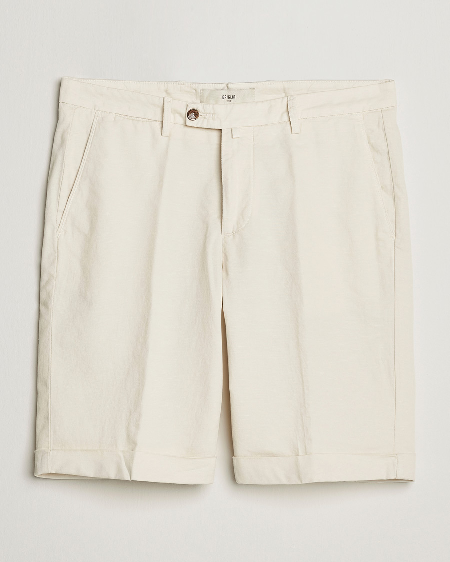Homme | Shorts | Briglia 1949 | Linen/Cotton Shorts Cream