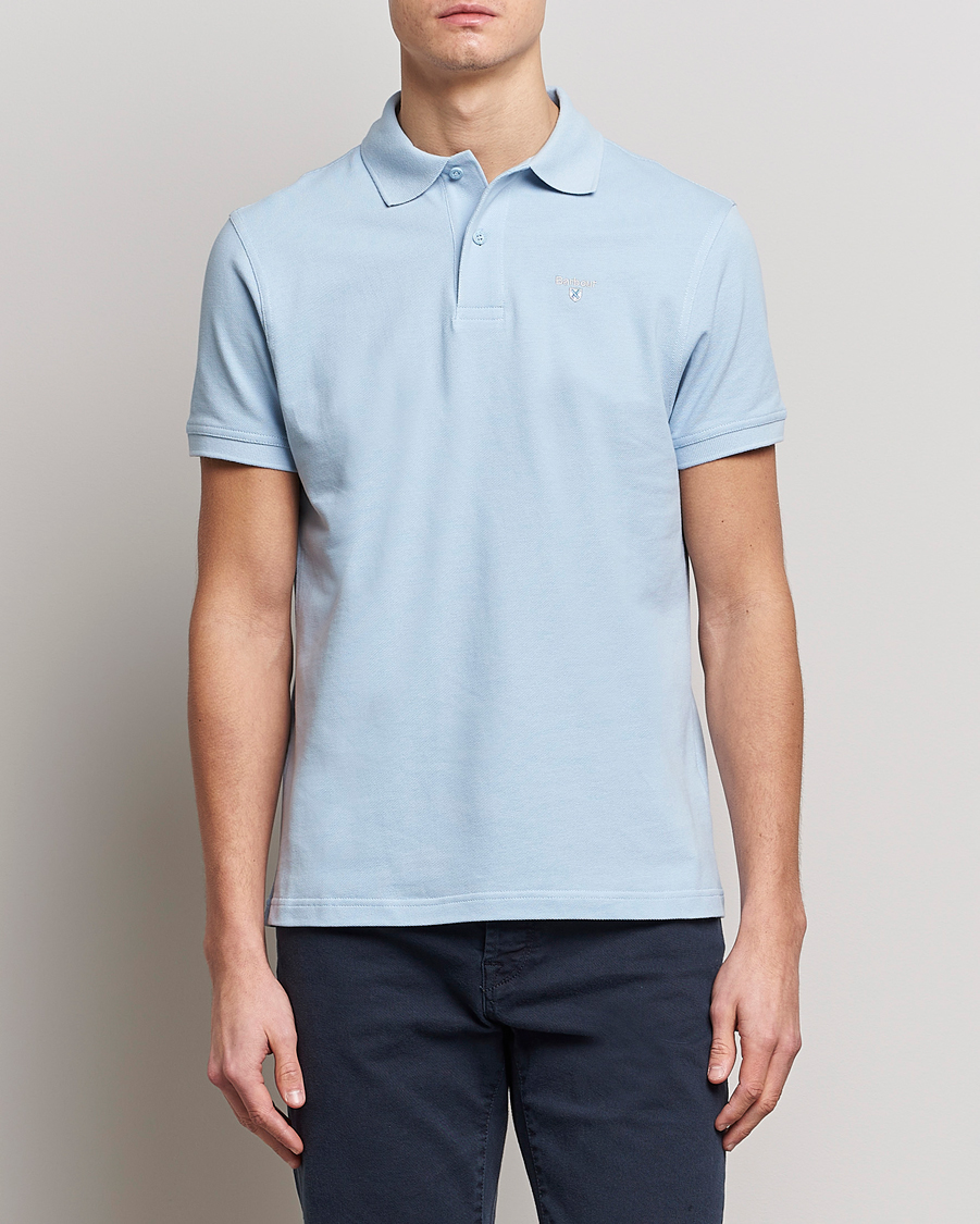 Herr | Barbour Lifestyle | Barbour Lifestyle | Sports Polo Sky Blue