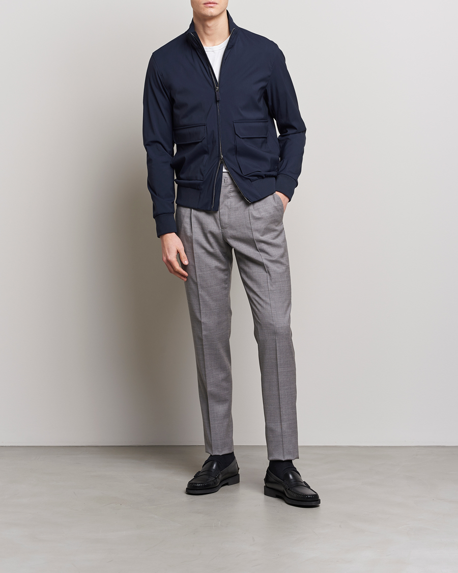 Homme | Manteaux Et Vestes | Herno | Loro Piana Harrington Jacket Navy