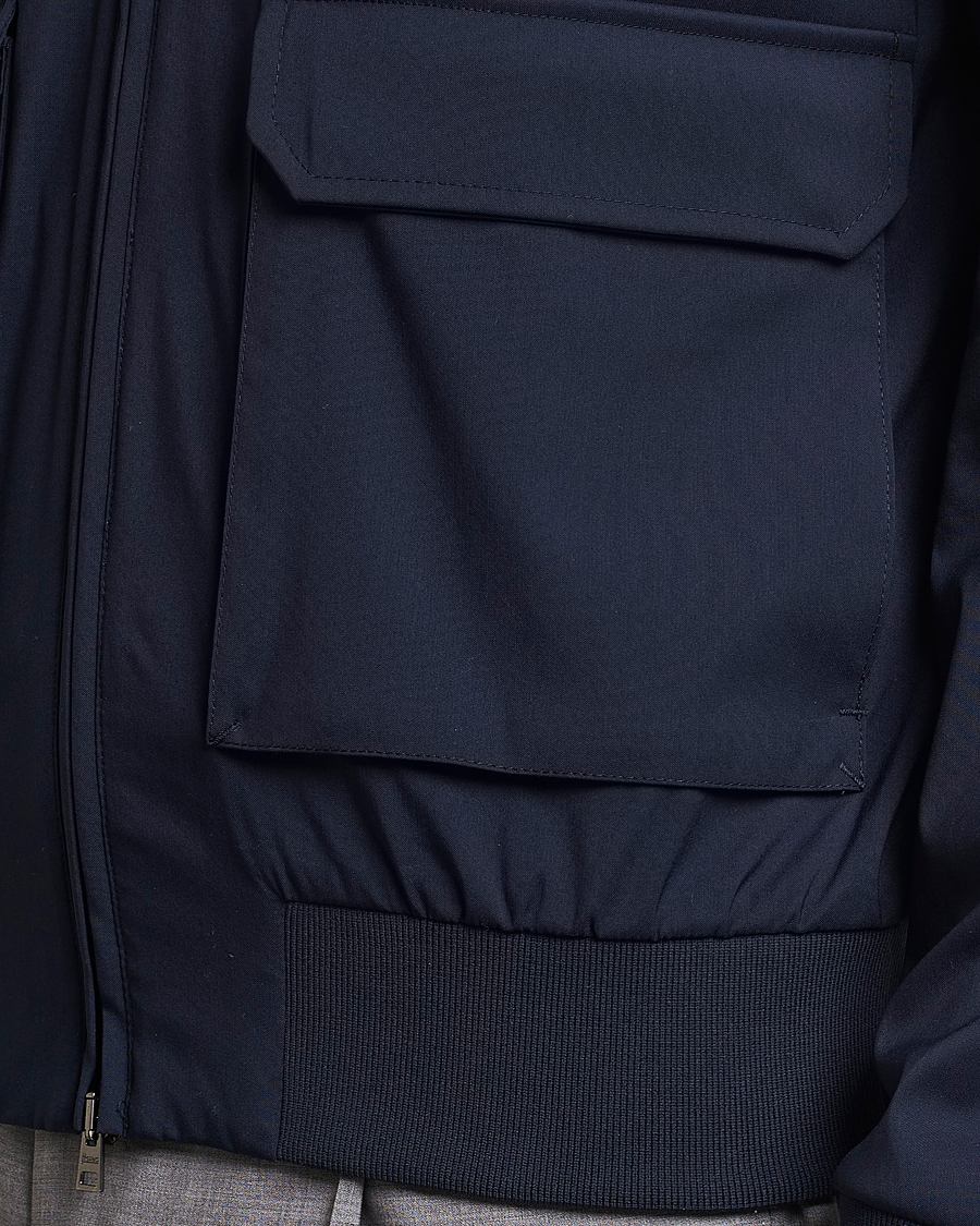 Homme | Manteaux Et Vestes | Herno | Loro Piana Harrington Jacket Navy