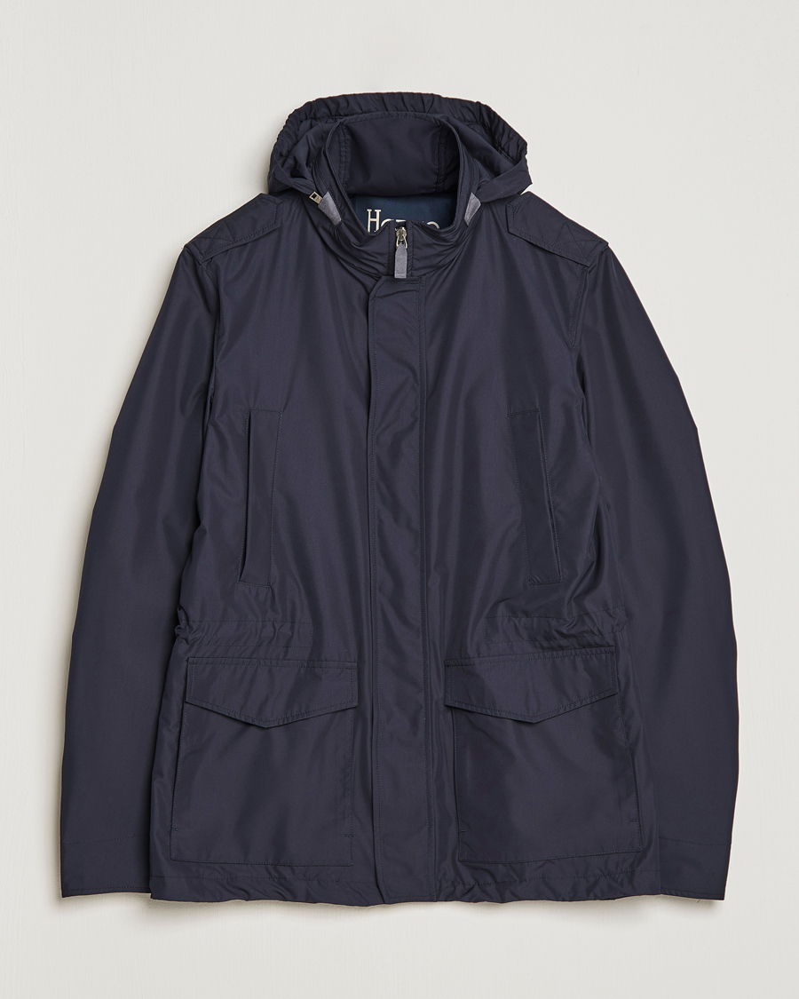 Homme | Manteaux Et Vestes | Herno | Nylon Field Jacket Navy