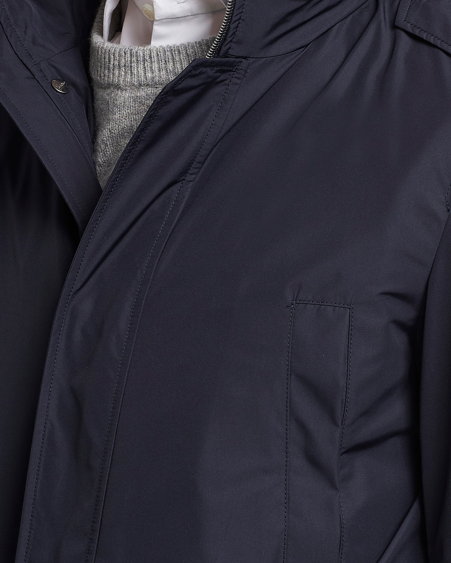 Homme | Manteaux Et Vestes | Herno | Nylon Field Jacket Navy