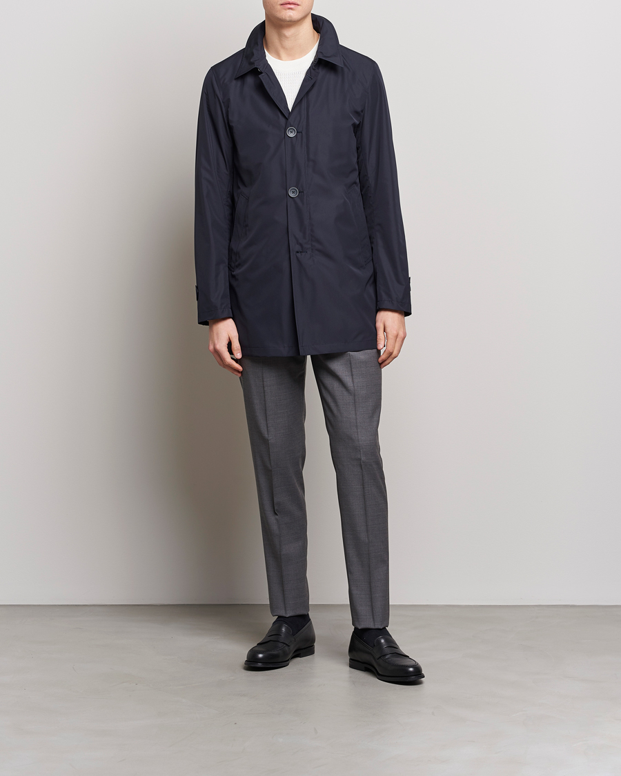 Homme | Manteaux Et Vestes | Herno | Nylon Coat Navy
