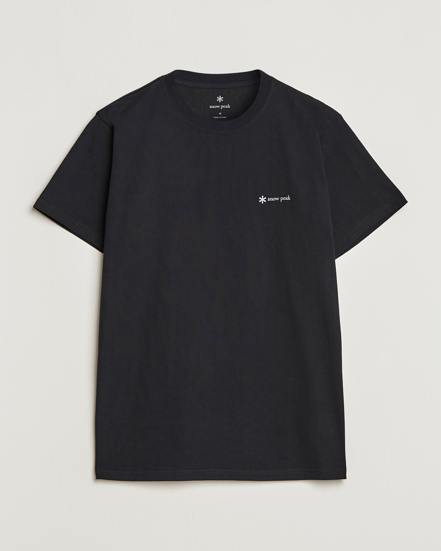 Homme | T-shirts | Snow Peak | Organic Cotton Logo T-Shirt Black