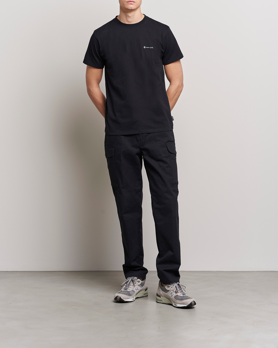 Homme | T-shirts | Snow Peak | Organic Cotton Logo T-Shirt Black