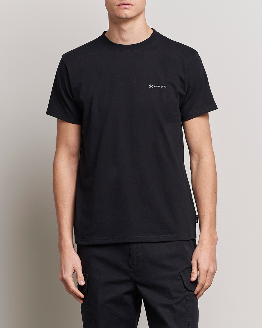 Homme | T-shirts | Snow Peak | Organic Cotton Logo T-Shirt Black