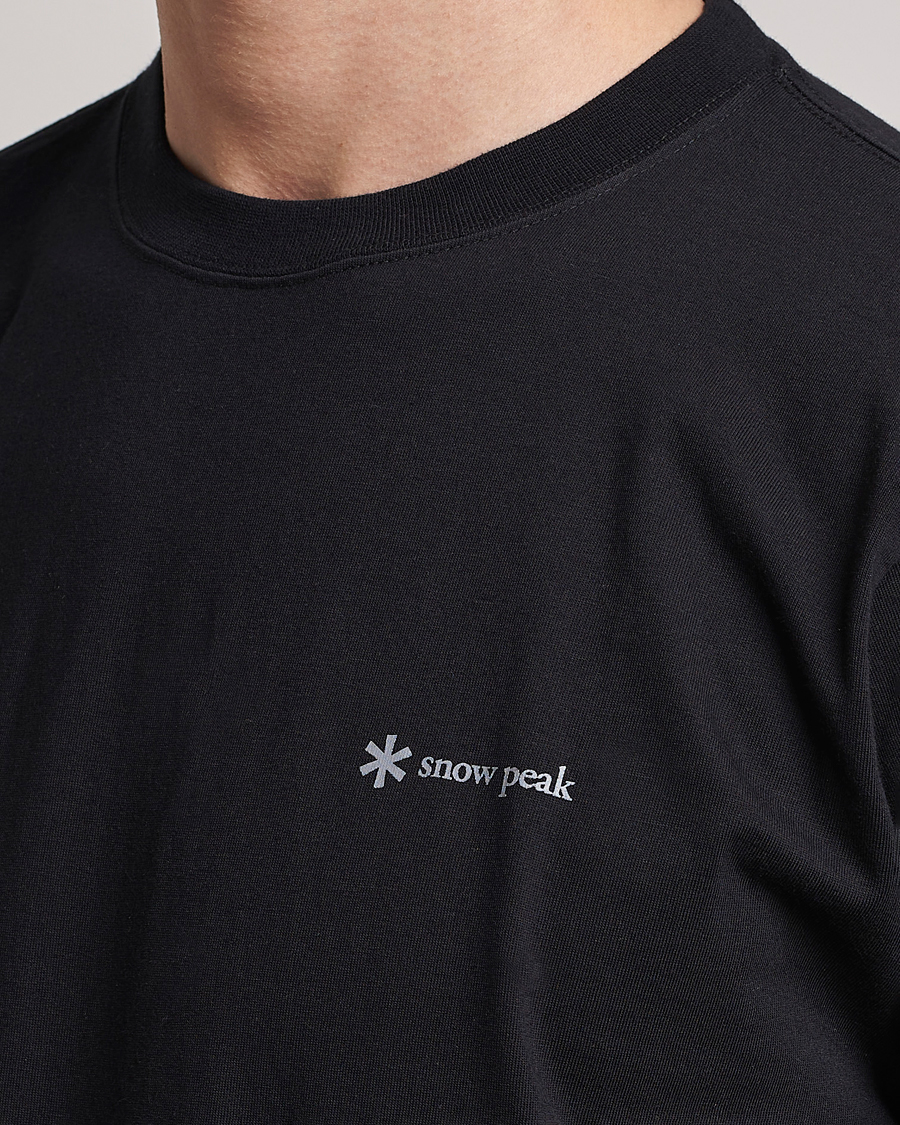 Homme | T-shirts | Snow Peak | Organic Cotton Logo T-Shirt Black